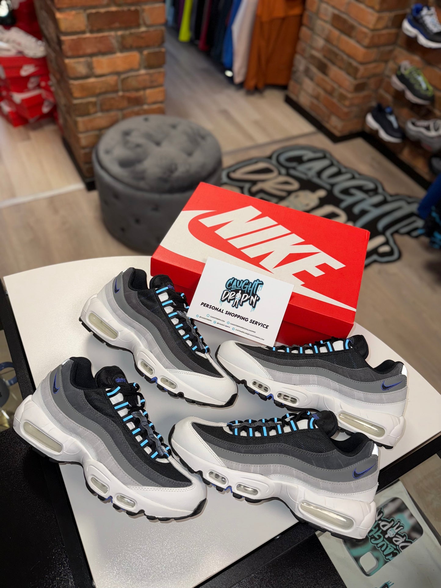 Nike Air Max 95’s White | Medium Blue 2022