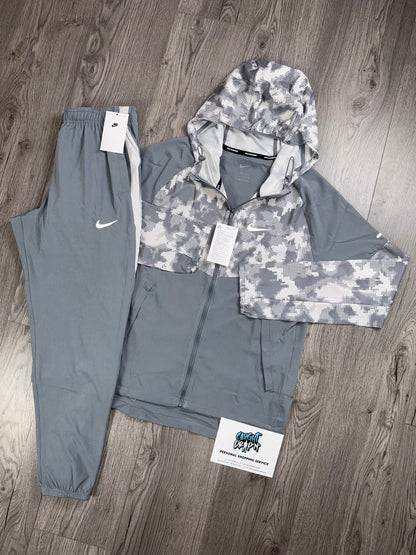 Nike Repel Miler Tracksuit Grey | White Camo