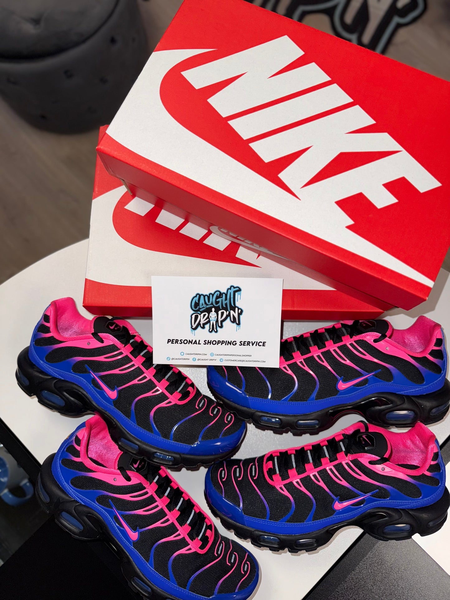 Nike Air Max Plus TN Black, Hyper Pink | Racer Blue 2025