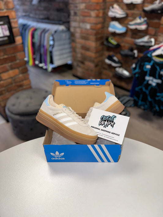 Women’s Adidas Gazelle Bold Wonder White | Sky Blue