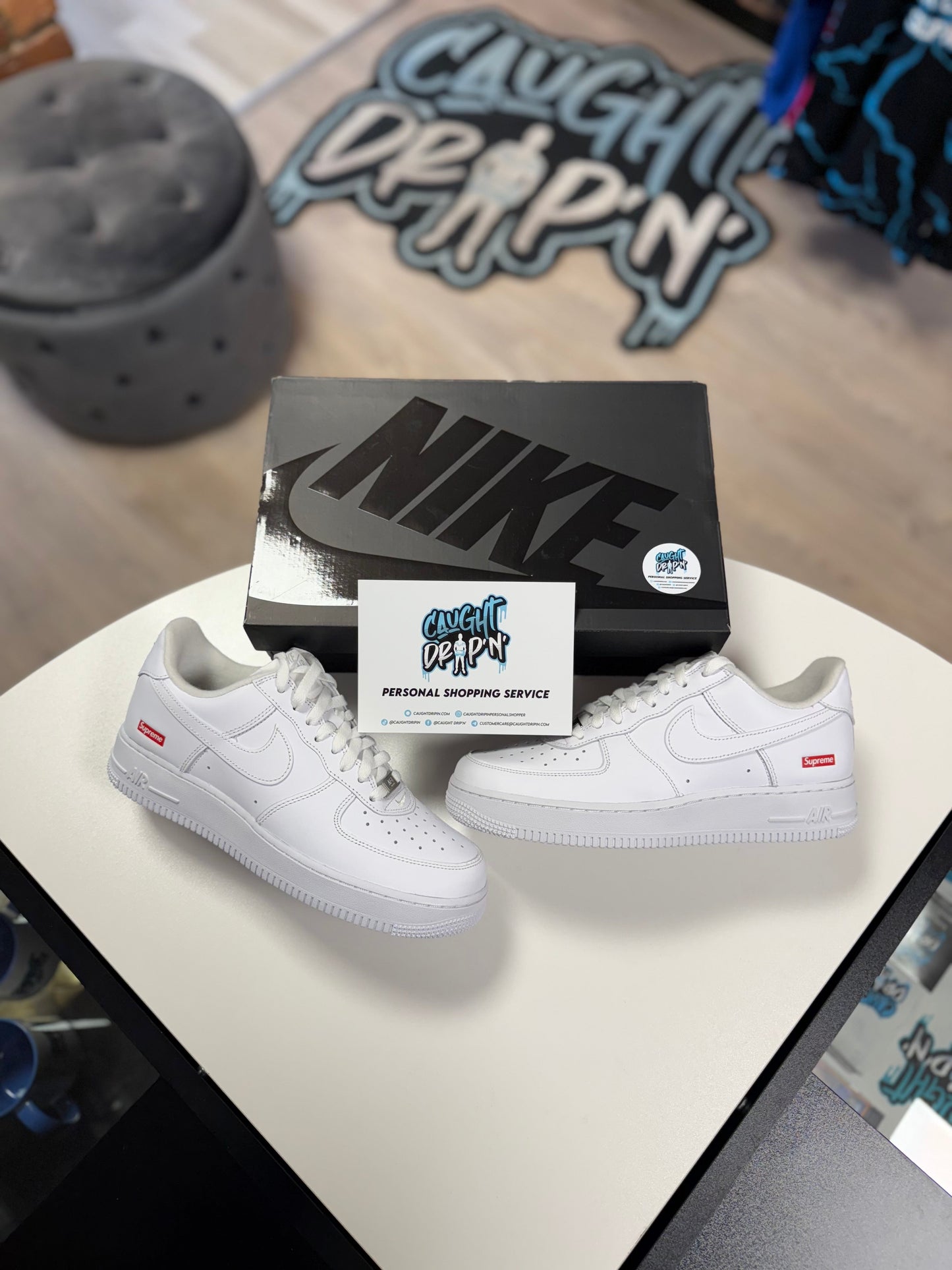 Nike Air Force 1 Triple White Supreme