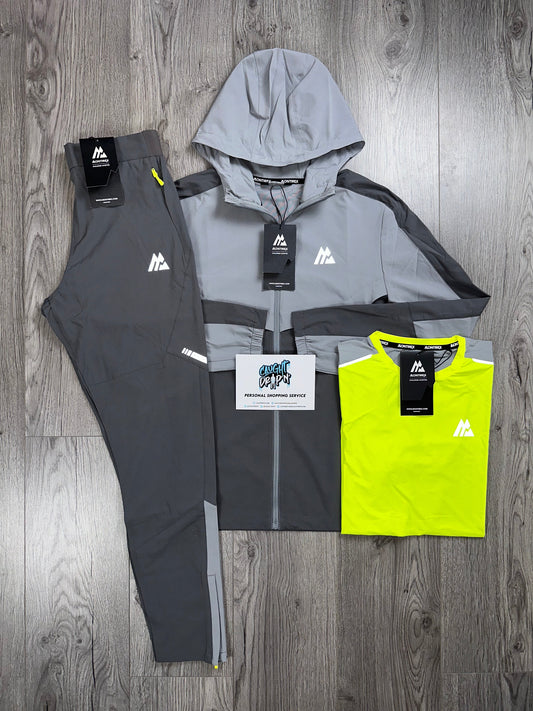 Montirex 3 Piece Two Tone Cement Grey | Neon Tracksuit