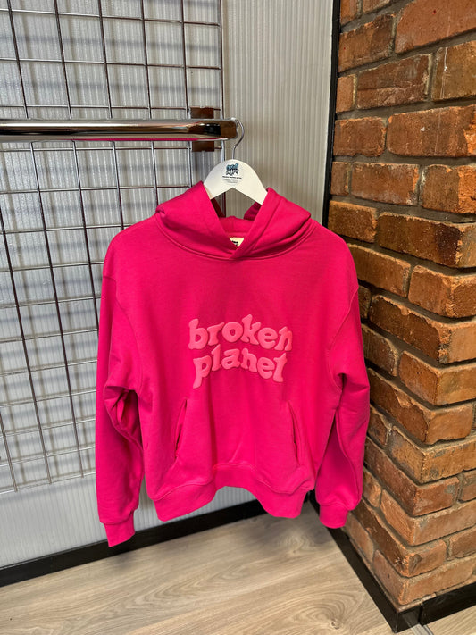 Broken Planet Fuchsia Pink Hoodie