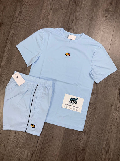 Nike TN Celestine Blue Tee | Shorts Set (Oversized Fit. Recommend Sizing Down)