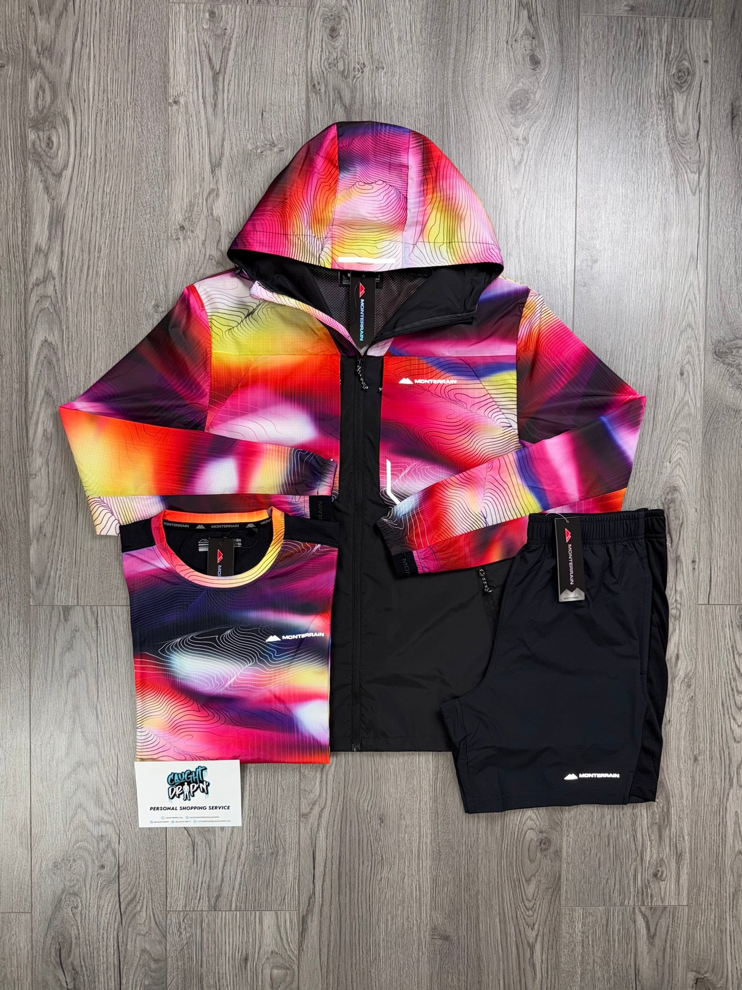 Monterrain 3 Piece Chase Windrunner Set Multi Colour | Black