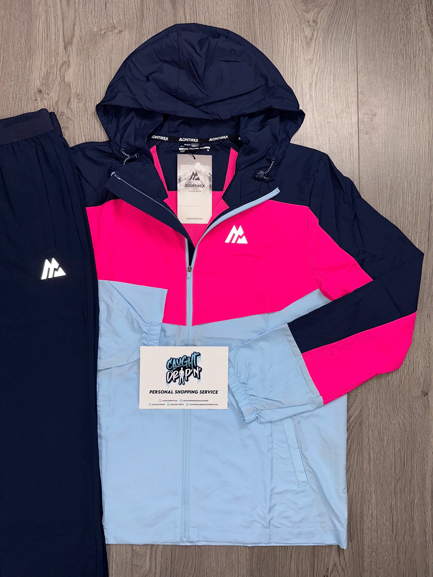 Montirex Breeze Hot Pink, Baby Blue, Midnight Navy Tracksuit