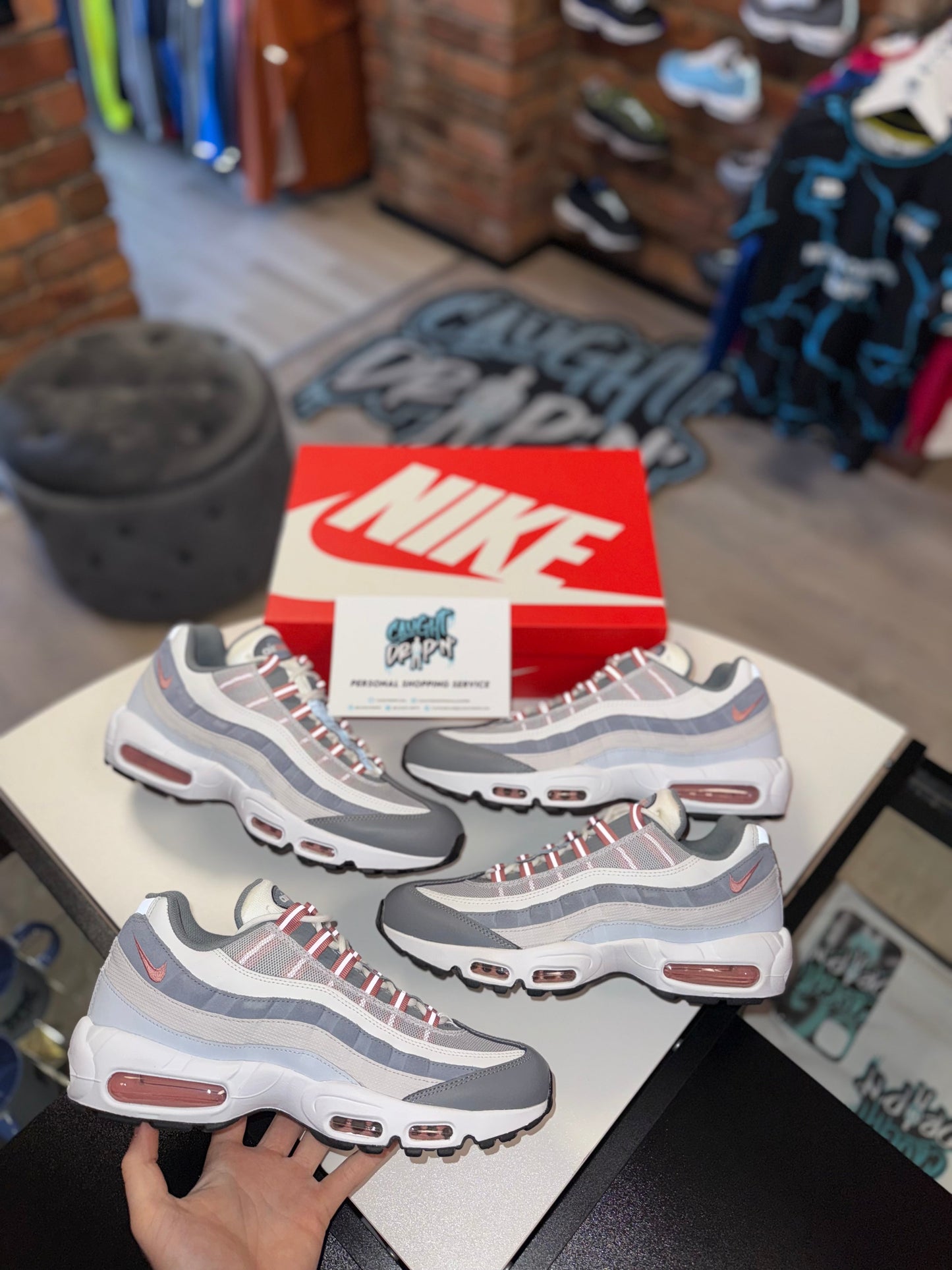 Nike Air Max 95’s Vast Grey | Red Stardust 2023