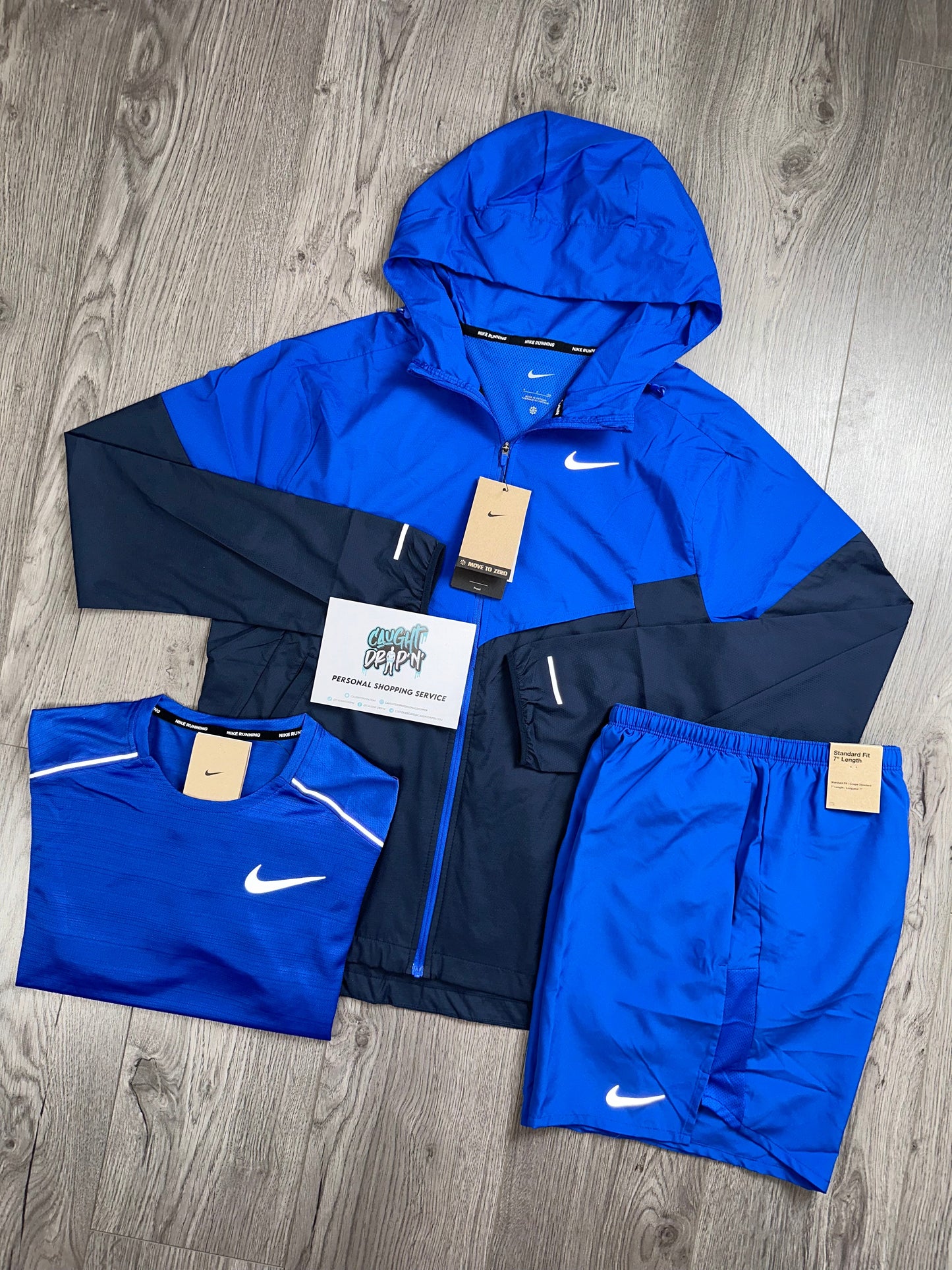 Nike 3 Piece Royal Blue Windrunner Set