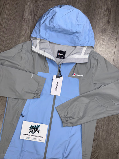 Berghaus Light Windrunner Jacket Baby Blue | Iron Grey