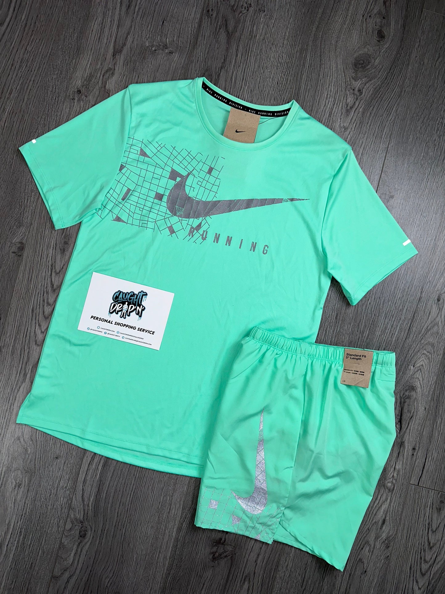 Nike Running Mint Green Set