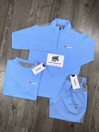 Berghaus 3 Piece Baby Blue Half Zip Set