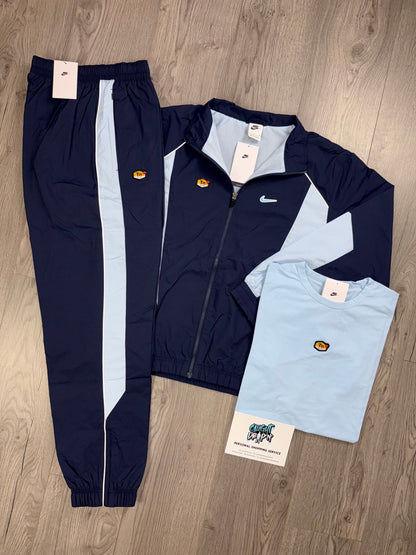 Nike 3 Piece TN Obsidian, Celestine Blue Tracksuit (Oversized Fit. Recommend Sizing Down)