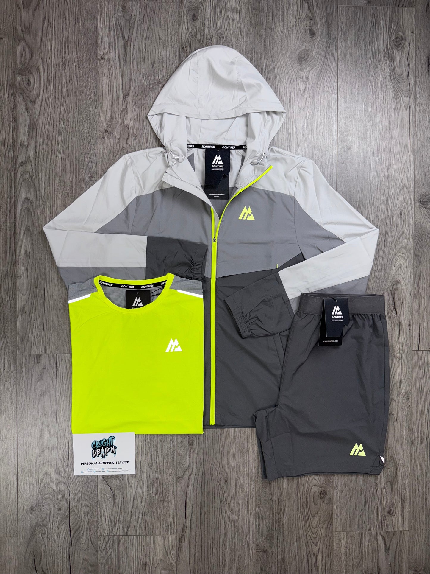 Montirex 3 Piece Breeze Windrunner Iron Grey, OG Neon Set