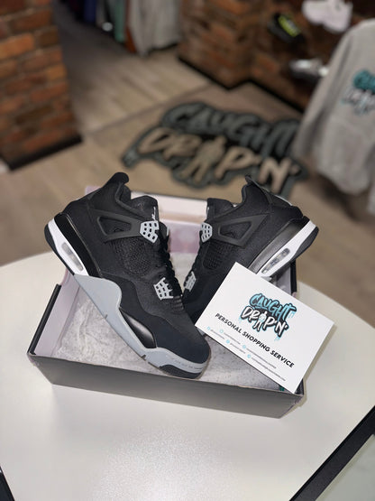 Jordan 4 Black Canvas 2022
