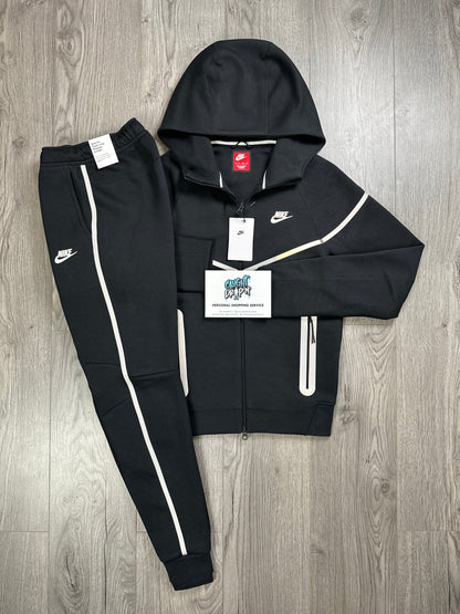 Nike Tech Fleece New Season Black, White Reflective Tracksuit