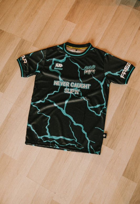 Caught Drip’N’ Special Edition 3rd Birthday Football Tee