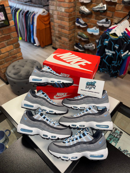 Nike Air Max 95’s Cool Grey | University Blue 2023