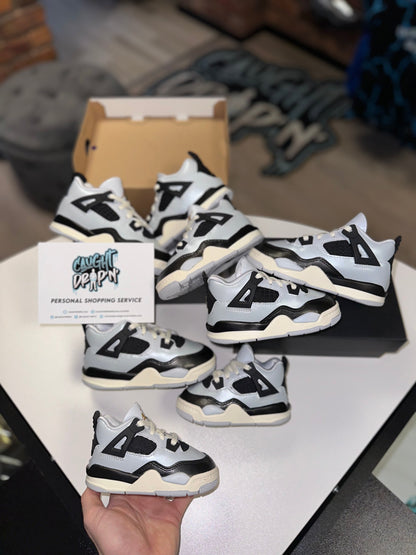 Jordan 4 Retro Toddler Baby Blue, Black 2024