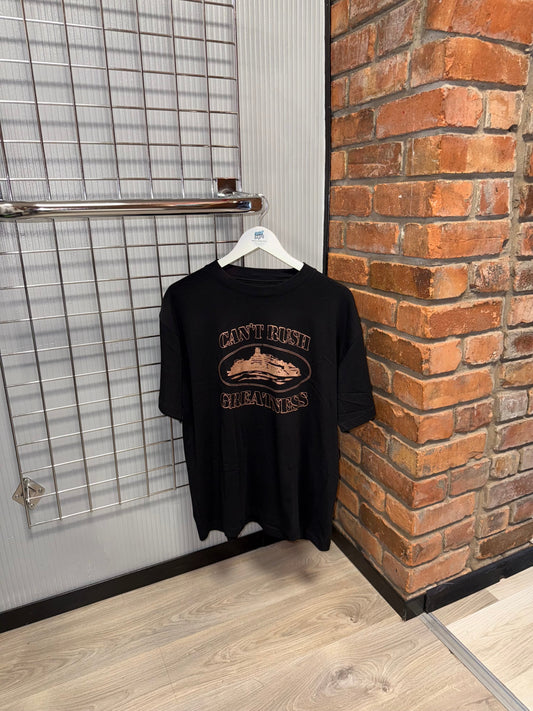 Corteiz X Central Cee “Can’t Rush Greatness” Black Tee