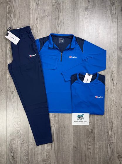 Berghaus 3 Piece Half Zip Obsidian | Royal Blue Tracksuit