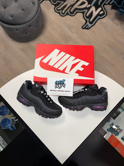 Nike Air Max 95’s Black, Vivid Purple 2025 Big Bubble