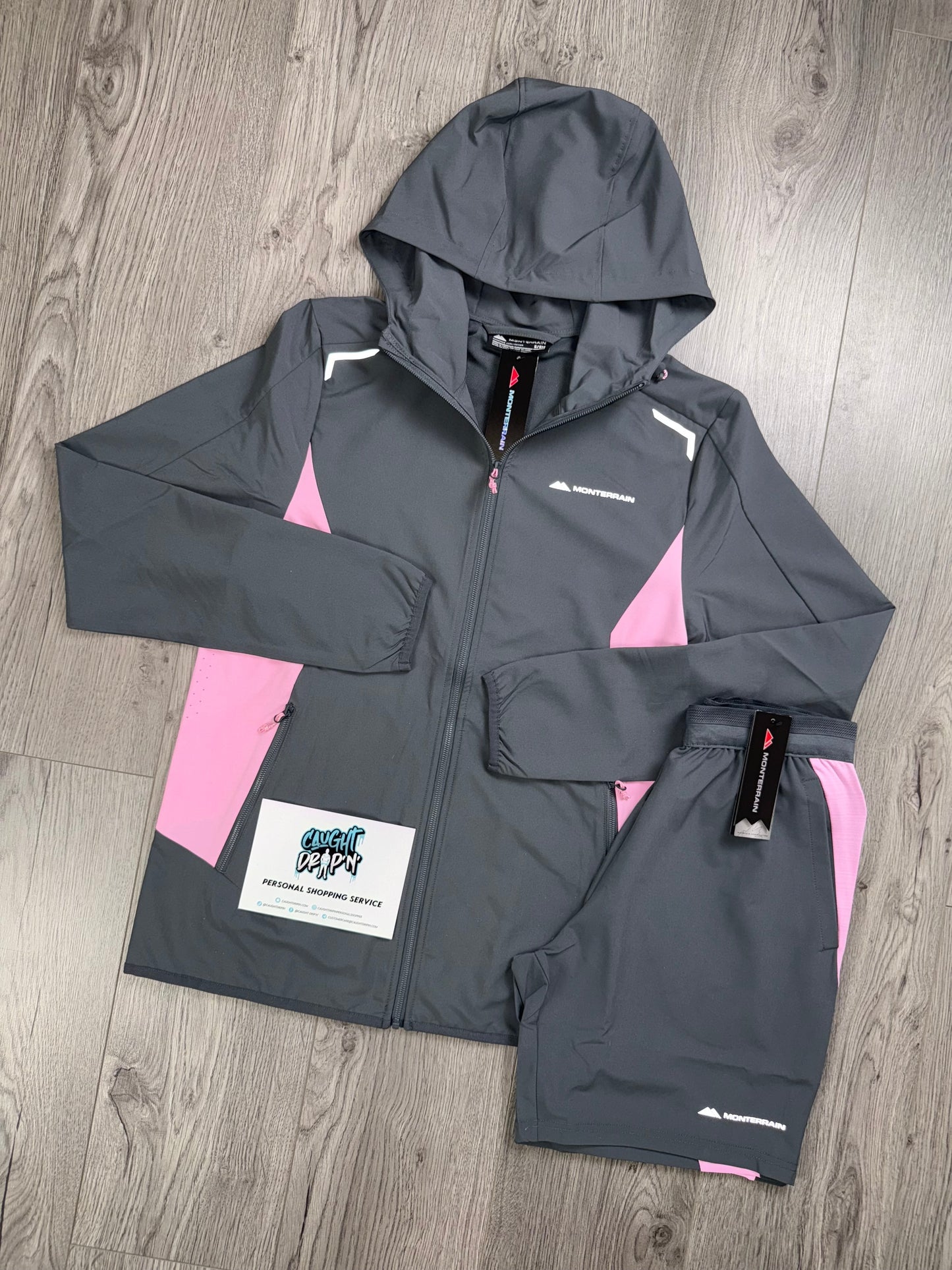 Monterrain Windrunner Set Iron Grey | Pink Foam