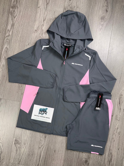 Monterrain Windrunner Set Iron Grey | Pink Foam