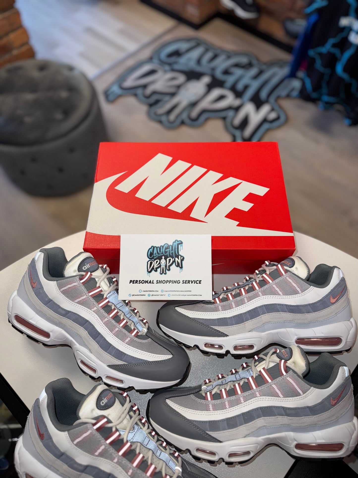 Nike Air Max 95’s Vast Grey | Red Stardust 2023