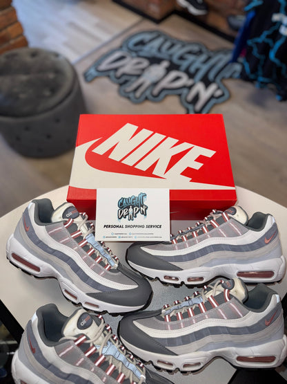Nike Air Max 95’s Vast Grey | Red Stardust 2023