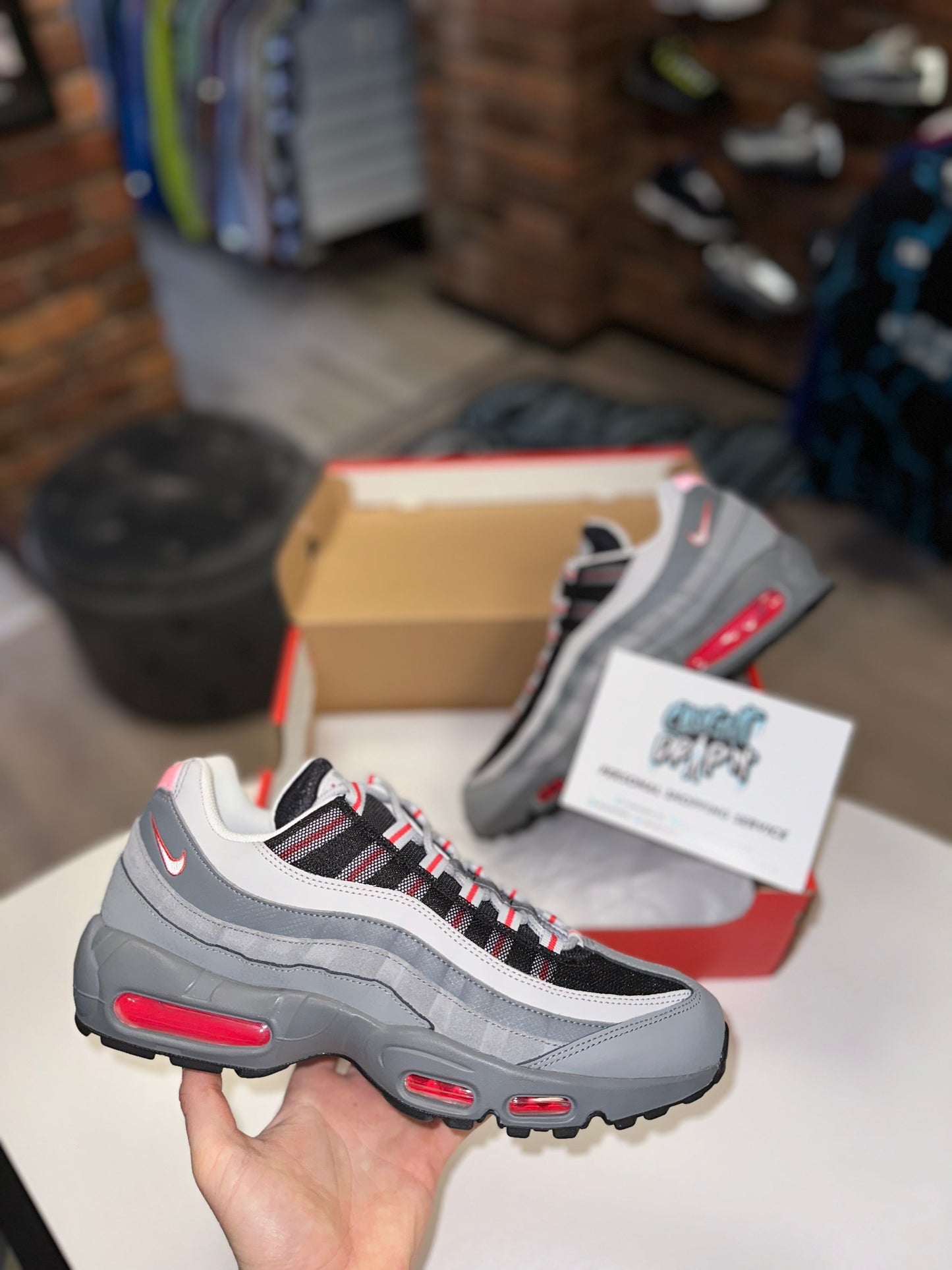 Nike Air Max 95’s Essential Grey | Track Red 2022