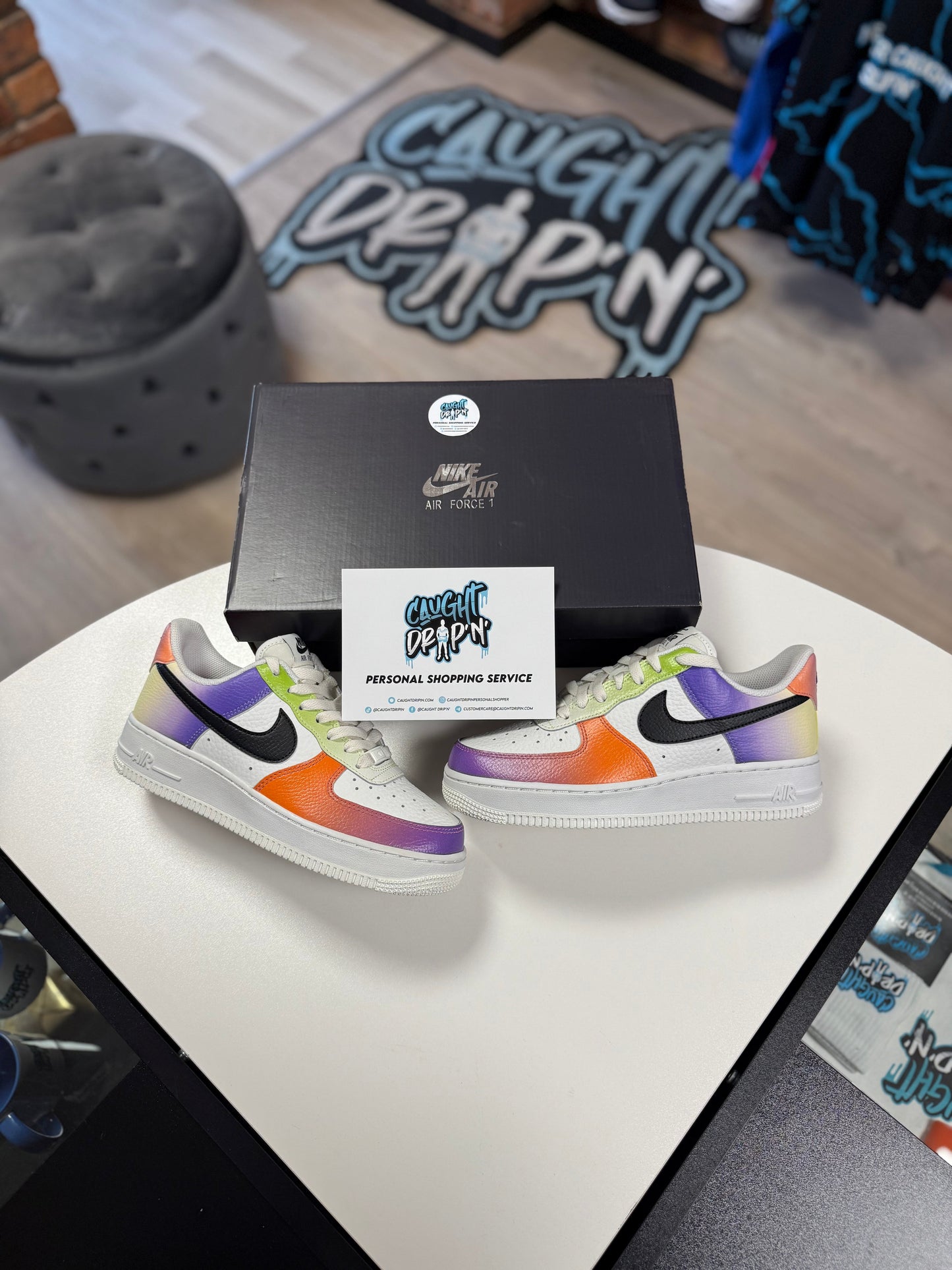 Nike Air Force 1 Women’s White | Multi Colour Gradient