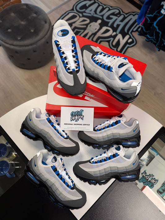 Nike Air Max 95’s OG Blue Spark 2025 Big Bubble