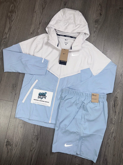 Nike Repel Windrunner Set Baby Blue | White