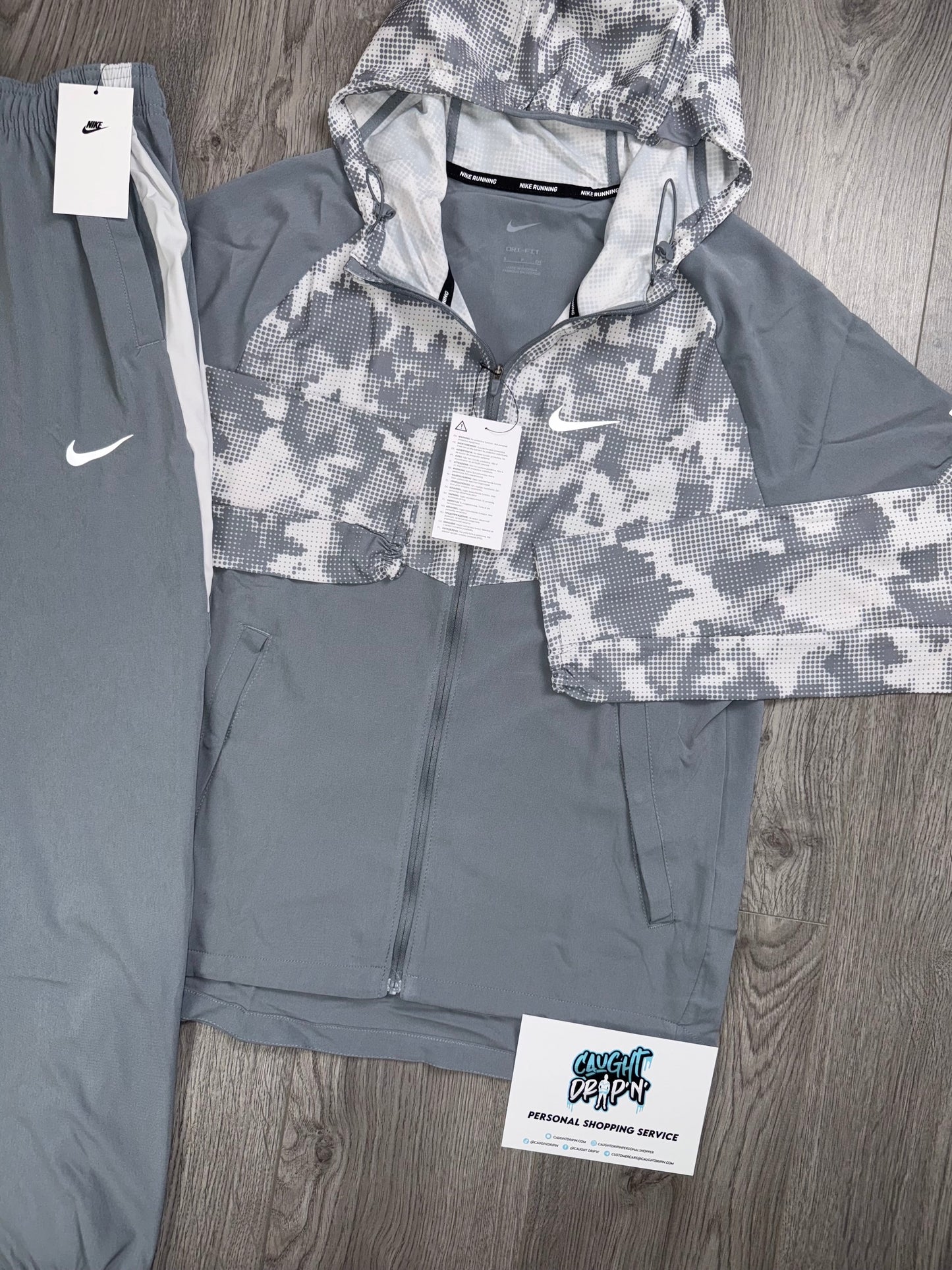 Nike Repel Miler Tracksuit Grey | White Camo