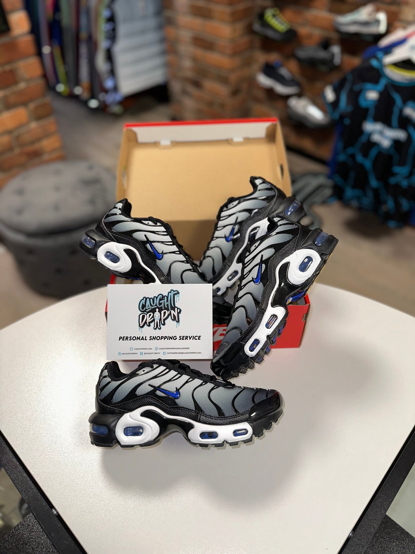Nike Air Max Plus TN Black Smoke | Racer Blue GS 2023