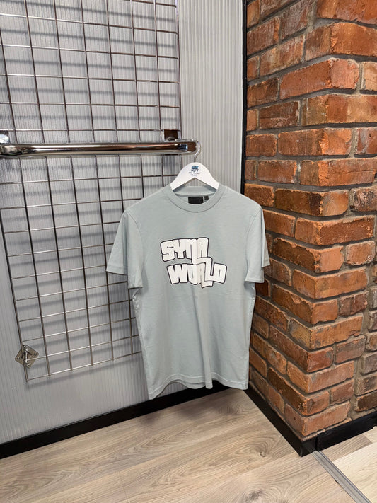 Syna World GTA White Logo Tee Grey