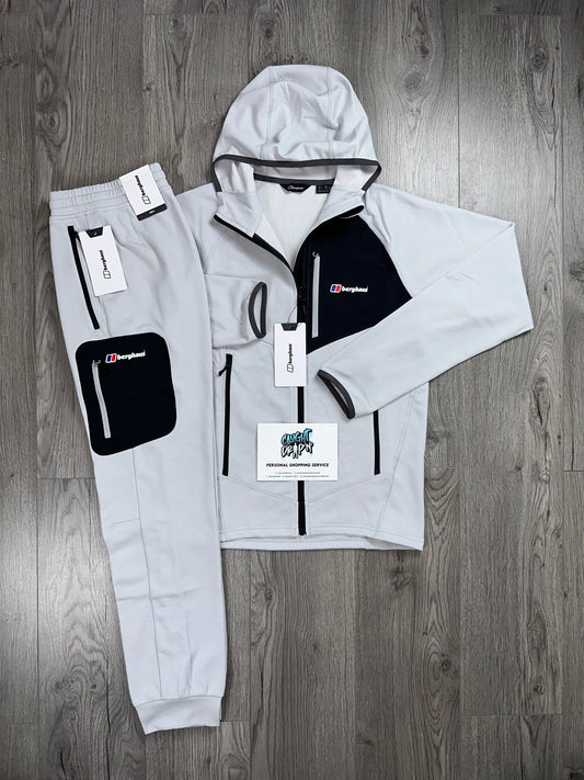 Berghaus Full Zip Light Grey, Black Tracksuit