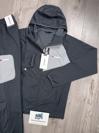 Berghaus Full Zip Black, Light Grey Tracksuit