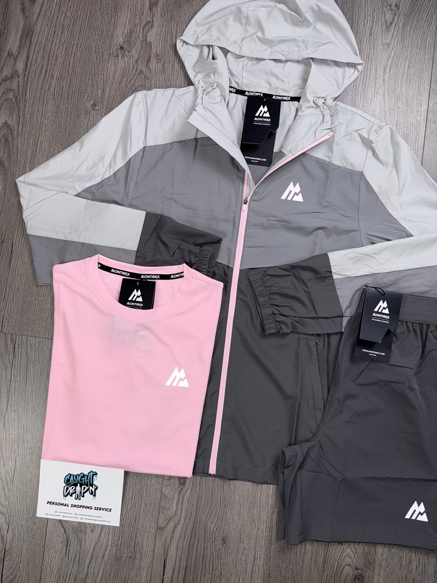 Montirex 3 Piece Breeze Windrunner Iron Grey, Pink Foam Set