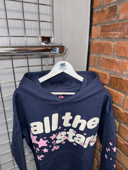 Broken Planet “All The Stars” Hoodie Navy | Pink Rhinestone