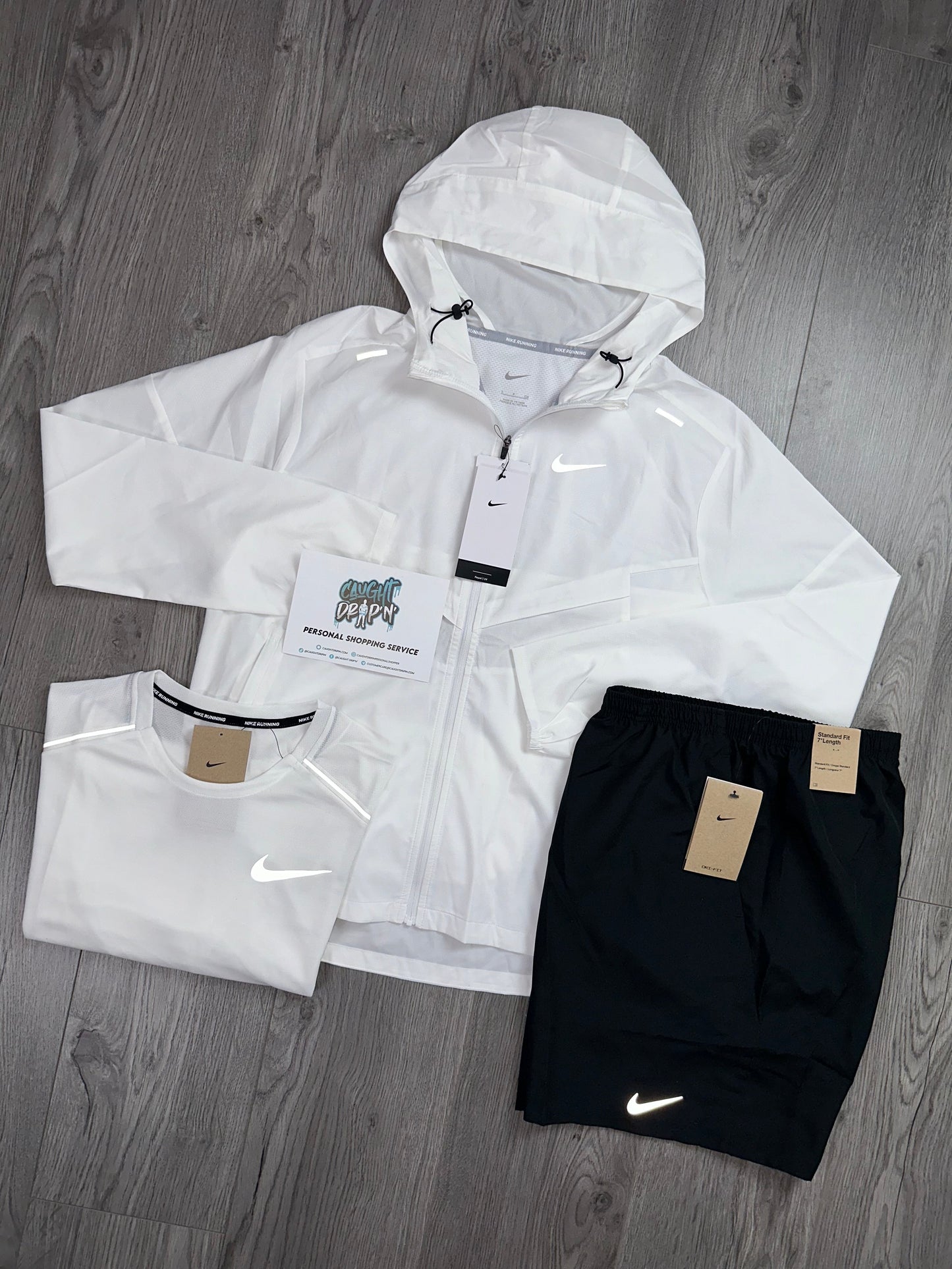 Nike 3 Piece White Windrunner | OG White Miler Set