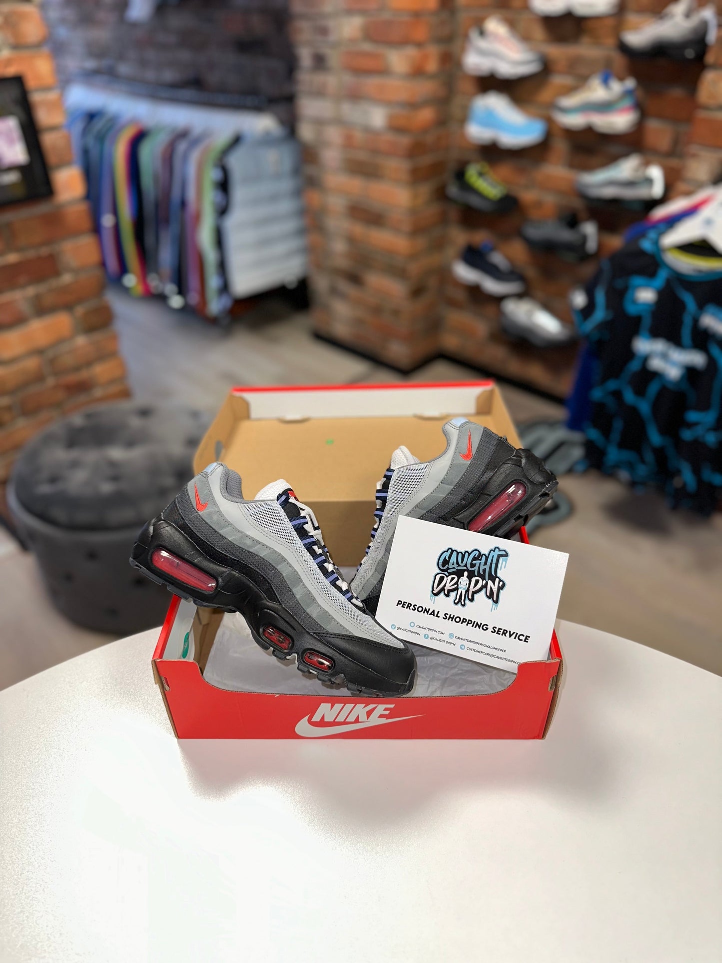 Nike Air Max 95’s Smoke Grey | Track Red 2023