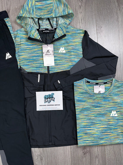 Montirex 3 Piece Trail Windrunner Tracksuit Black | Green