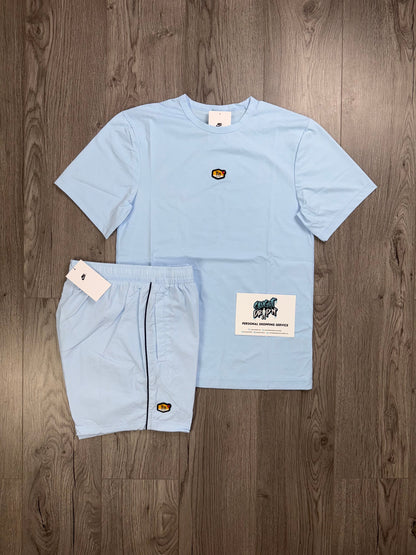 Nike TN Celestine Blue Tee | Shorts Set (Oversized Fit. Recommend Sizing Down)