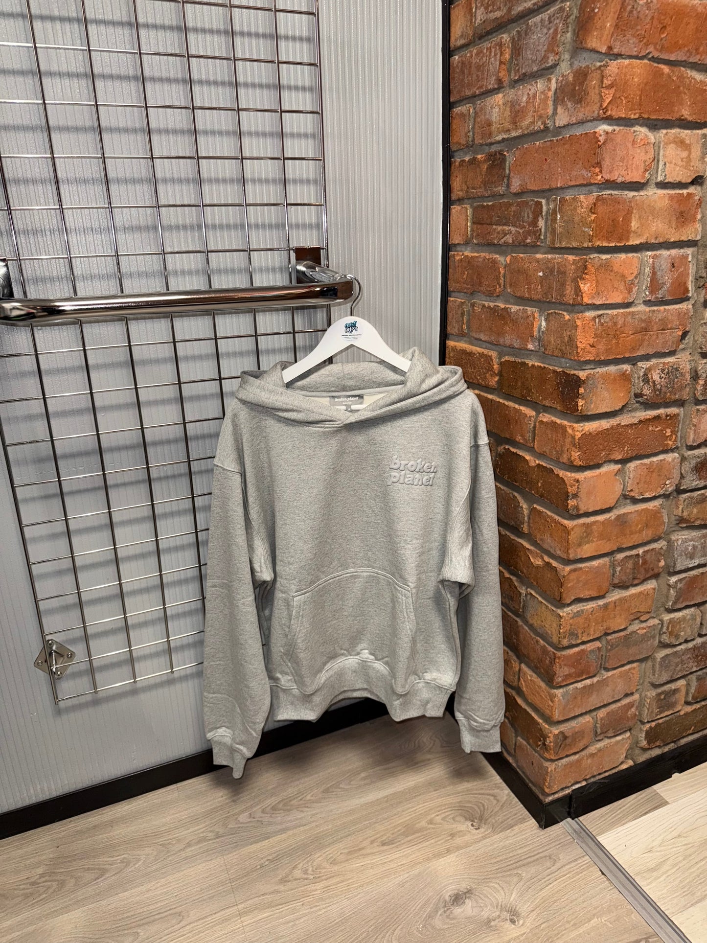 Broken Planet Heather Light Grey Hoodie