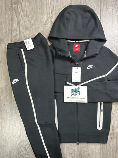 Nike Tech Fleece New Season Black, White Reflective Tracksuit