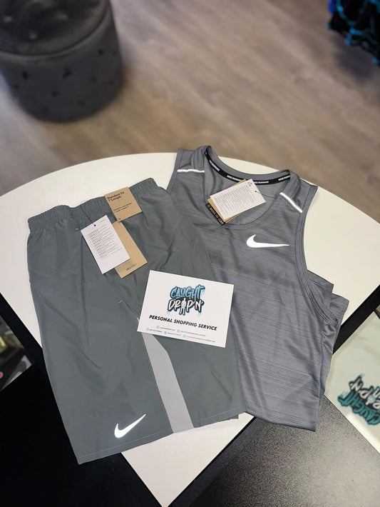 Nike Miler Grey Tank Set