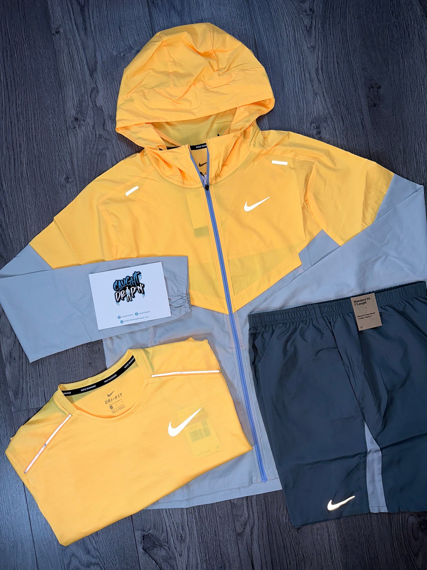 Nike 3 Piece Citron Pulse Windbreaker Set