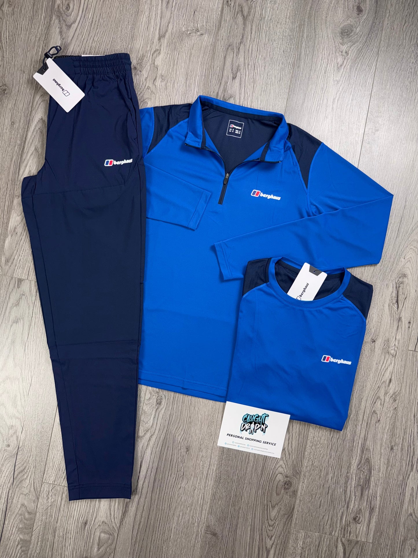 Berghaus 3 Piece Half Zip Obsidian | Royal Blue Tracksuit