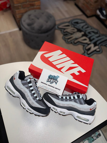 Nike Air Max 95’s Wolf Grey, Rugged Orange 2023